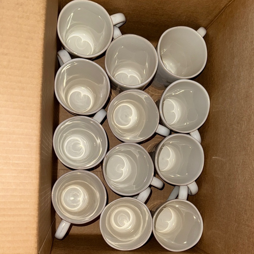 Classic White Ceramic Mug Set